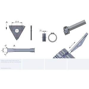 DED.0265.NG-D/AL41F beszúrólapka megszakított felülethez