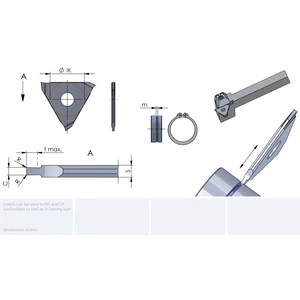 DED.0050.13/CN45F stabil kivitelű beszúrólapka