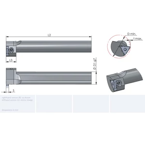 R.0.660.0040.1-D furat beszúrókés 40x46x250