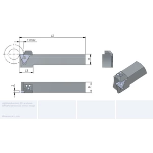 R.0.780.2525.1-D beszúrókés 25x25x150