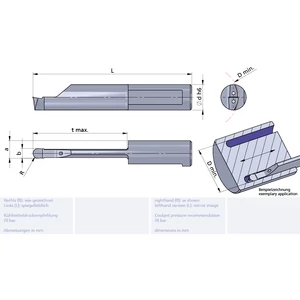 L012.2010-15/AL41F Ultramini keményfém homlokbeszúró betét