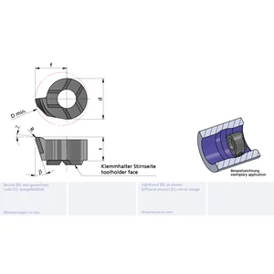 RS08.1846.02/CBN Minicut keményfém furatkés betét