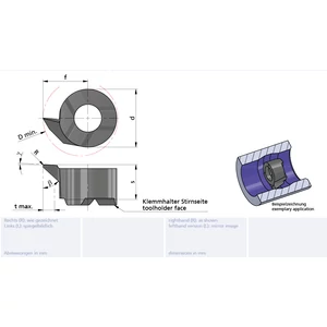 LS08.4746.02/AL41F Minicut keményfém furatkés betét