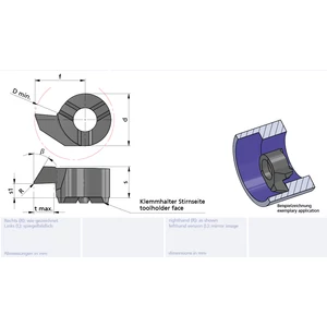 LS08.3046.02/AL41F Minicut keményfém furatkés betét