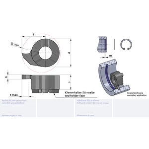 RS011.0100/AL41F Minicut keményfém beszúró furatkés betét