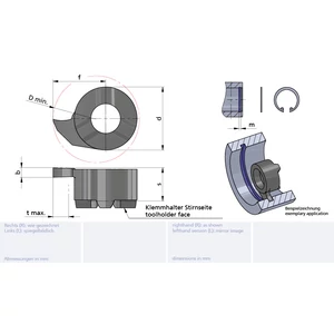 LS016.0110/K10F Minicut keményfém beszúró furatkés betét