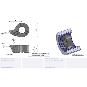 LS08.0815.01/K10F Minicut keményfém betét belső menetesztergáláshoz