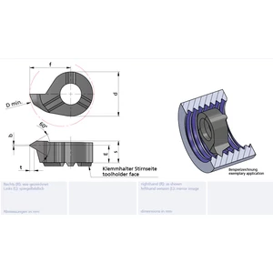 RS14.1325.01/AL41F Minicut keményfém betét belső menetesztergáláshoz