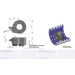 LS08.NP18.02/AL41F Minicut keményfém betét belső menetesztergáláshoz