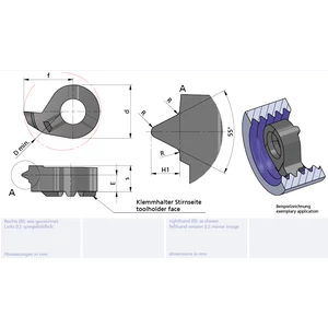 RS16.1118.14/AL41F Minicut keményfém betét belső menetesztergáláshoz