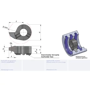 RS09.1730.01/AL41F Minicut keményfém betét belső menetesztergáláshoz