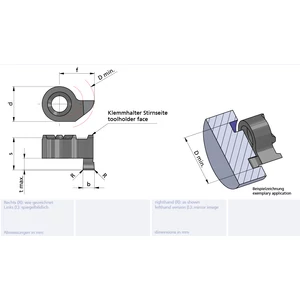 RS014.1420.52/K10F Minicut keményfém homlokbeszúró betét