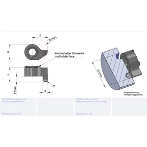 LS014.1425.50/AL41F Minicut keményfém homlokbeszúró betét