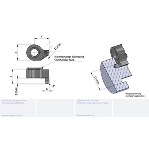 LS014.1216.08/AL41F Minicut keményfém homlokbeszúró betét