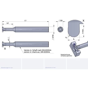 MA6.005.10-4/P18C B=1.0 R=0.5 keményfém beszúró rádiuszmaró