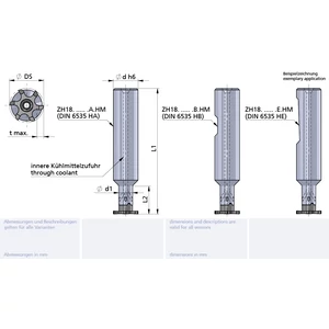 ZH18.1209.64.A.HM cserélhetőfejes keményfém marószár HA