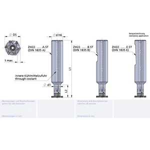 ZH22.1311.25.A.ST cserélhetőfejes acél marószár HA