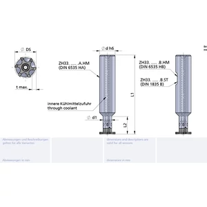 ZH33.1209.32.A.HM cserélhetőfejes keményfém marószár HA