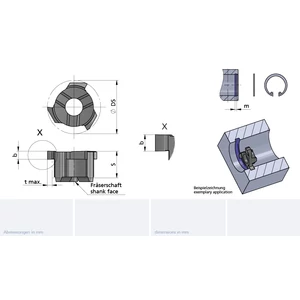 Z8.S100.00.7/AL41F B=1.07 cserélhető beszúrófej
