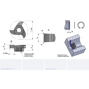 Z12.0117.00/AL41F B=1.17 cserélhető beszúrófej