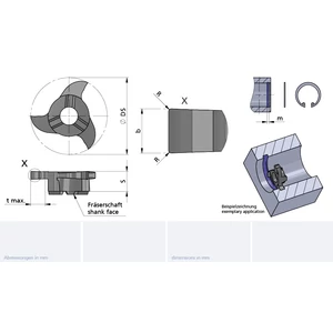 Z18.0117.00/AL41F B=1.17 cserélhető beszúrófej