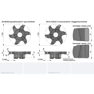 Z618.X300.02/AL41F B=3.00 cserélhető beszúrófej