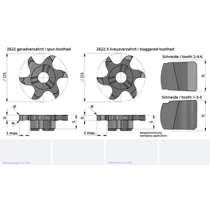 Z622.0150.01/AL41F B=1.5 cserélhető beszúrófej