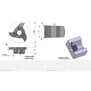 Z28.0500.02/AL41F B=5.00 cserélhető beszúrófej