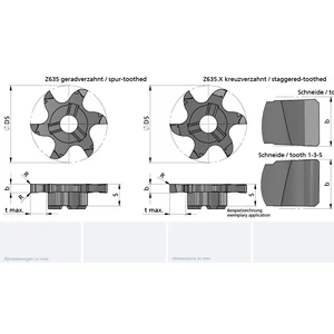 Z635.0150.01/AL41F B=1.5 cserélhető beszúrófej