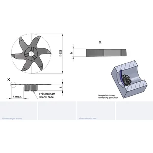 Z640.0060.00/AL41F B=0.6 cserélhető beszúrófej