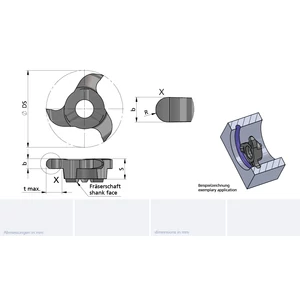 Z12.0011.22/AL41F B=2.2 cserélhető beszúrófej