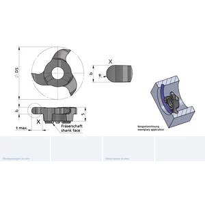 Z18.U011.23/AL41F B=2.38 cserélhető beszúrófej