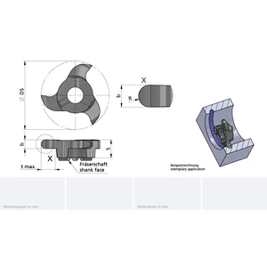 Z22.0008.16/AL41F B=1.6 cserélhető beszúrófej