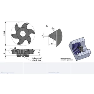 Z622.1630.02/AL41F M30 p=3.00 belső cserélhető menetmarófej