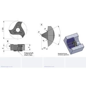 Z22.5511.02/AL41F tpi=11 belső cserélhető menetmarófej