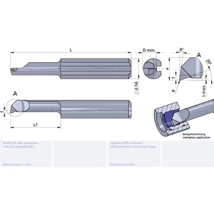 L055.5-10/AL41F Ultramini carbide boring insert