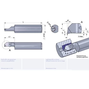 LM050.25-10/K10F Ultramini carbide boring insert