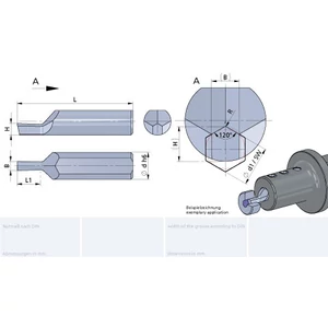NPU.SW14.19/AL41F hatszög üregelő betét SW 1,4 - 1,9