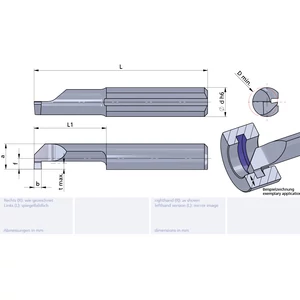 L004.0050-20/AL41F Ultramini keményfém beszúró furatkés betét