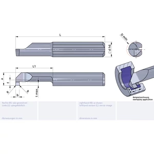 L006M0200-10/AL41F Ultramini keményfém beszúró furatkés betét
