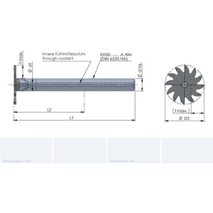 XH50.1616.090.A.HM cserélhetőfejes keményfém marószár HA