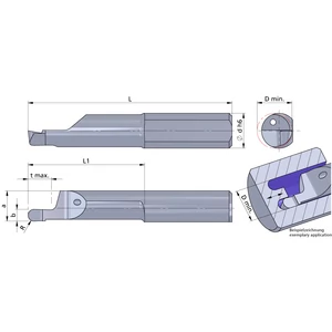 RP10.1005-10/P04C Ultramini keményfém homlokbeszúró betét