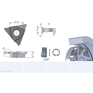 514.0130.00 beszúrólapka Seeger-gyűrűkhöz