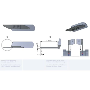 LZW10.25161500/K10F esztergalapka hosszesztergához