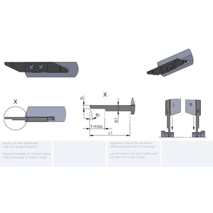LZW12.12061500/K10F esztergalapka hosszesztergához