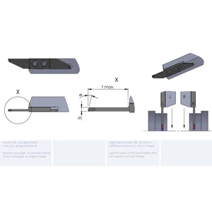 RZW15.20161500/K10F esztergalapka hosszesztergához