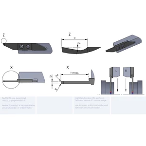 LZW19.25161205/K10F esztergalapka hosszesztergához