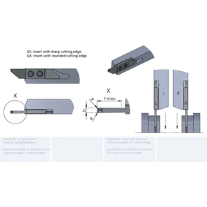 RZW1C.201000GX/K10F esztergalapka hosszesztergához