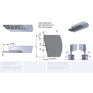 LZW20.20101515/K10F esztergalapka hosszesztergához