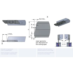 RZW23.20101515/K10F esztergalapka hosszesztergához